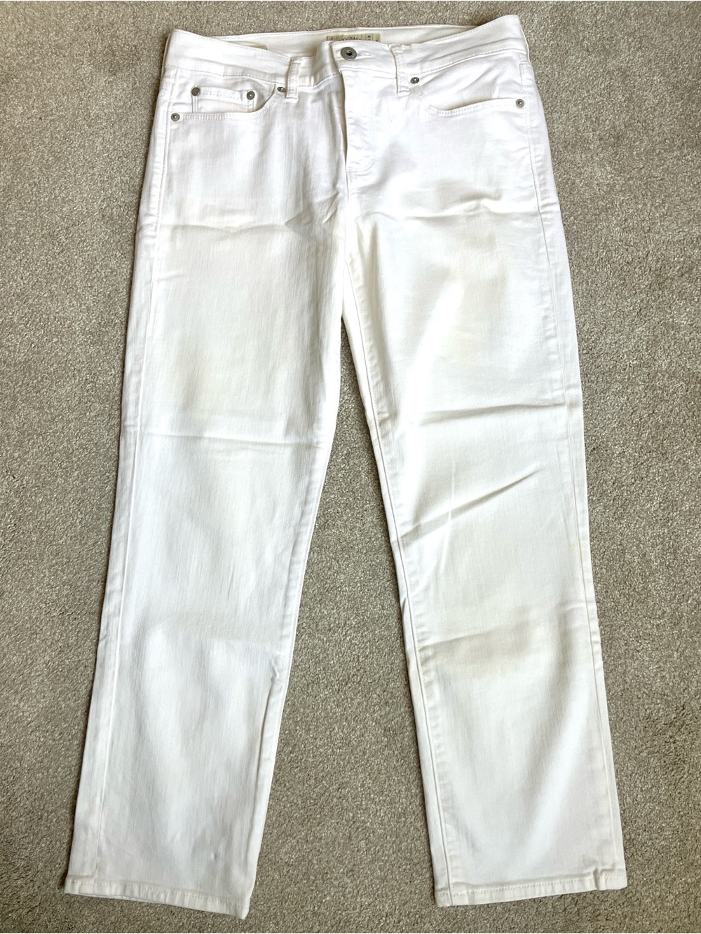 Lucky Brand White Cropped Jeans